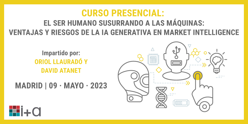 ¿Quieres aprender a "susurrar" a las máquinas? ¿Qué nos puede aportar a nuestro sector la Inteligencia Artificial?
Todas las respuestas en el curso presencial que tendrá lugar el próximo 9 de mayo en Madrid.
Info e inscripciones: lnkd.in/dR_-qZyc