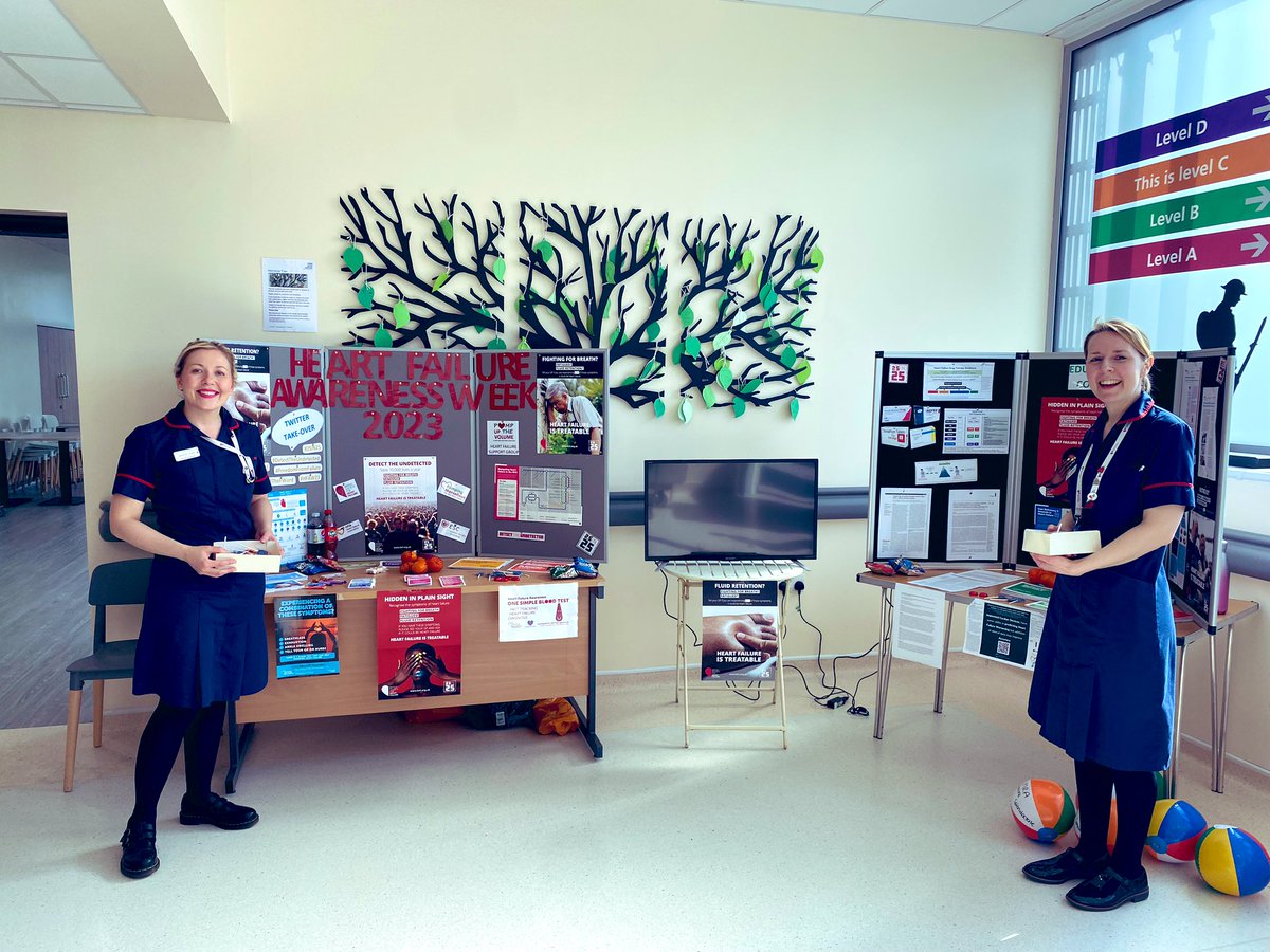 slangley21's tweet photo. Day 2 #HFAW23 @MSEHospitals &amp; @EssexCTC ♥️ kicking heart failure symptoms into touch. You can live well with #heartfailure with the right support from specialist #heartfailurenurses. One simple blood test to diagnosis. #TheFWord #25in25 #FreedomFromFailure #DetectTheUndetected https://t.co/UKBHzWLp17