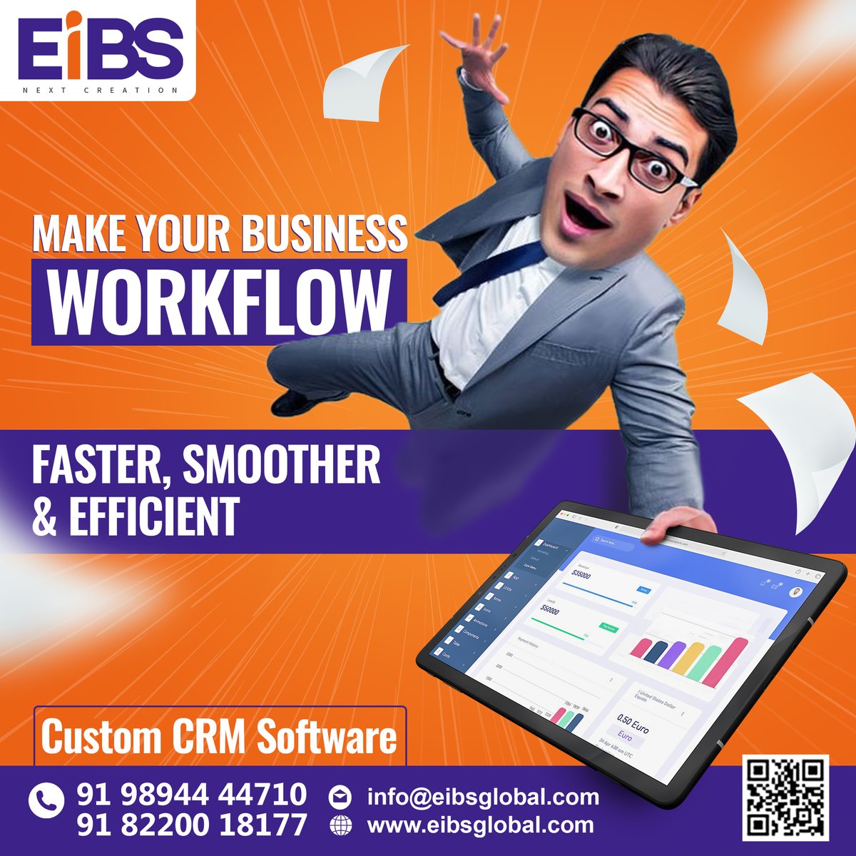 EIBS_Global's tweet photo. Make your Business Workflow Faster , Smoother & Efficient
#EiBS #eibsglobal #DigitalSolutions #businesspartner #CRM #CRMSoftware #CRMSolutions #customerrelationshipmanagement #leadmanagement #customerrelationships #onlinebusiness #startupgrowth https://t.co/rGoJsAqqW7