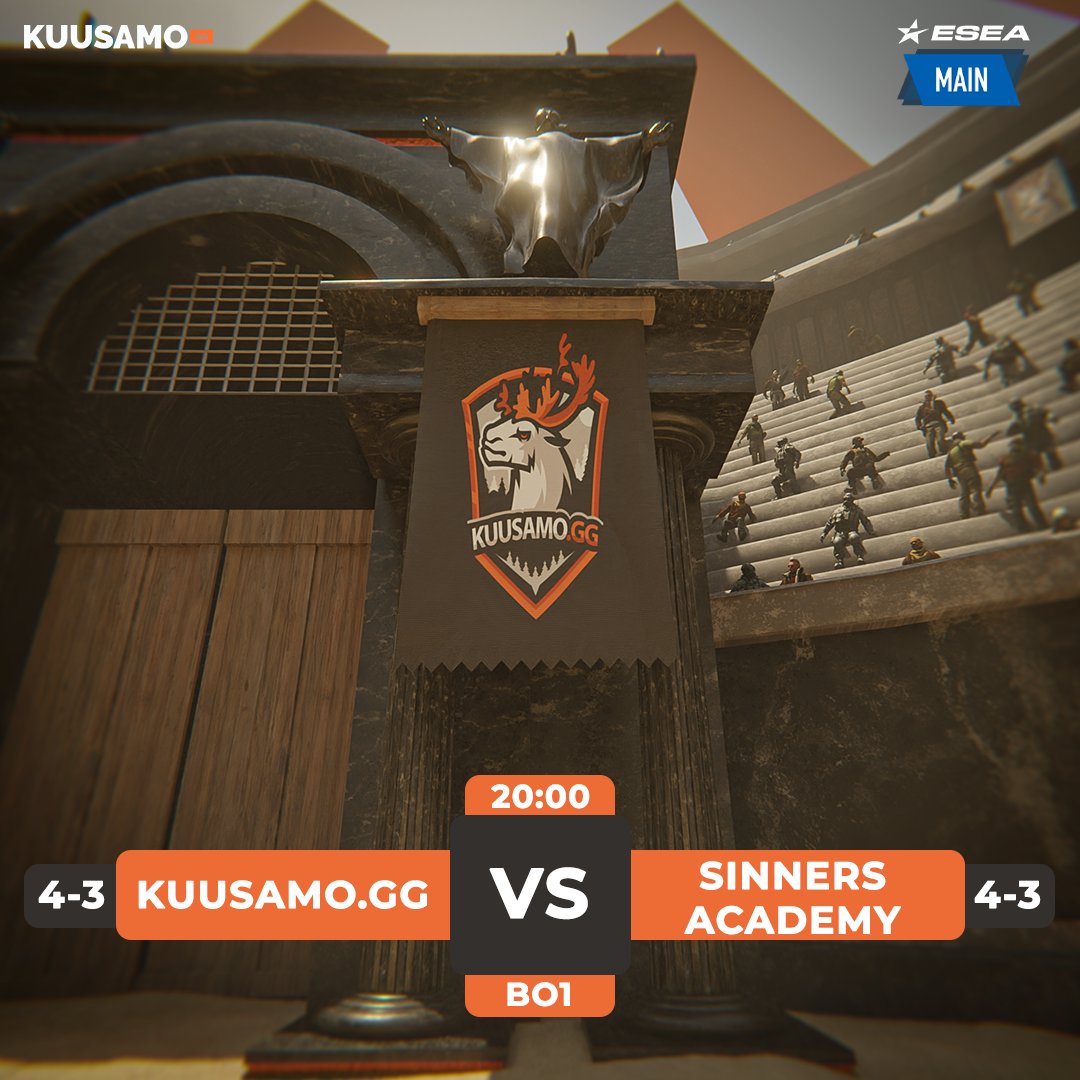 🔸MATSIPÄIVÄ🔸

Vielä kerran pojat! Viikon viimeinen mähinä alkuillasta heti salkkareiden jälkeen.

🏆 ESEA Main
⏰ 20:00
🆚 <a href="/SINNERS_Esports/">SINNERS Esports</a>
📺 ttv/kuusamogg
🎙️ <a href="/wAlysteri/">Kaimu. // wAly // Eetu</a>

#KUUSAMOgg #esportsfi #csgofi