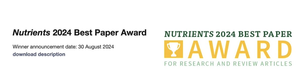 NottmBRCLiver&GI (@nottmbrclivergi) on Twitter photo Food Group Tree based analysis of south-Indian Non-Alcoholic Fatty Liver Disease has been listed for ‘Nutrients 2024 Best Paper Award’.
Read the article here: mdpi.com/2072-6643/14/1….
<a href="/Nutrients_MDPI/">Nutrients MDPI</a> Food Group Tree based analysis of south-Indian Non-Alcoholic Fatty Liver Disease has been listed for ‘Nutrients 2024 Best Paper Award’.
Read the article here: mdpi.com/2072-6643/14/1….
<a href="/Nutrients_MDPI/">Nutrients MDPI</a>