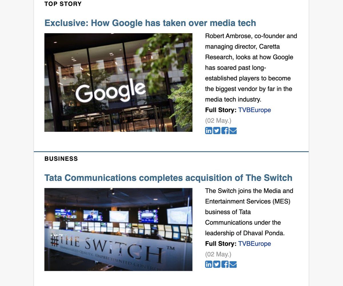 Did you know you can sign up for TVBEurope's Daily newsletter for free?? All you have to do is subscribe here: b2bmediaportal.com/dynamicregiste…