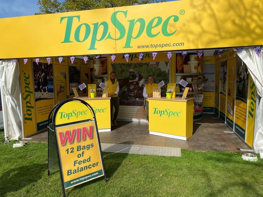 TopSpec2's tweet photo. Our team are all set up and ready to welcome you on to the TopSpec stand at @bhorsetrials, they're available all week for free and friendly nutrition advice.
 
💛💚💛
 
#CreatedwithoutCompromise  
#QualityHorseFeeds https://t.co/tvgRROVzMP