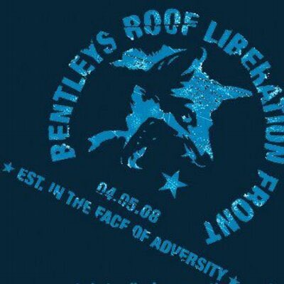 bentleysroof's tweet photo. Bentleys Roof Liberation Front.

Established in the face of adversity.

Fifteen years. 

04/05/08. https://t.co/YPFoul63go