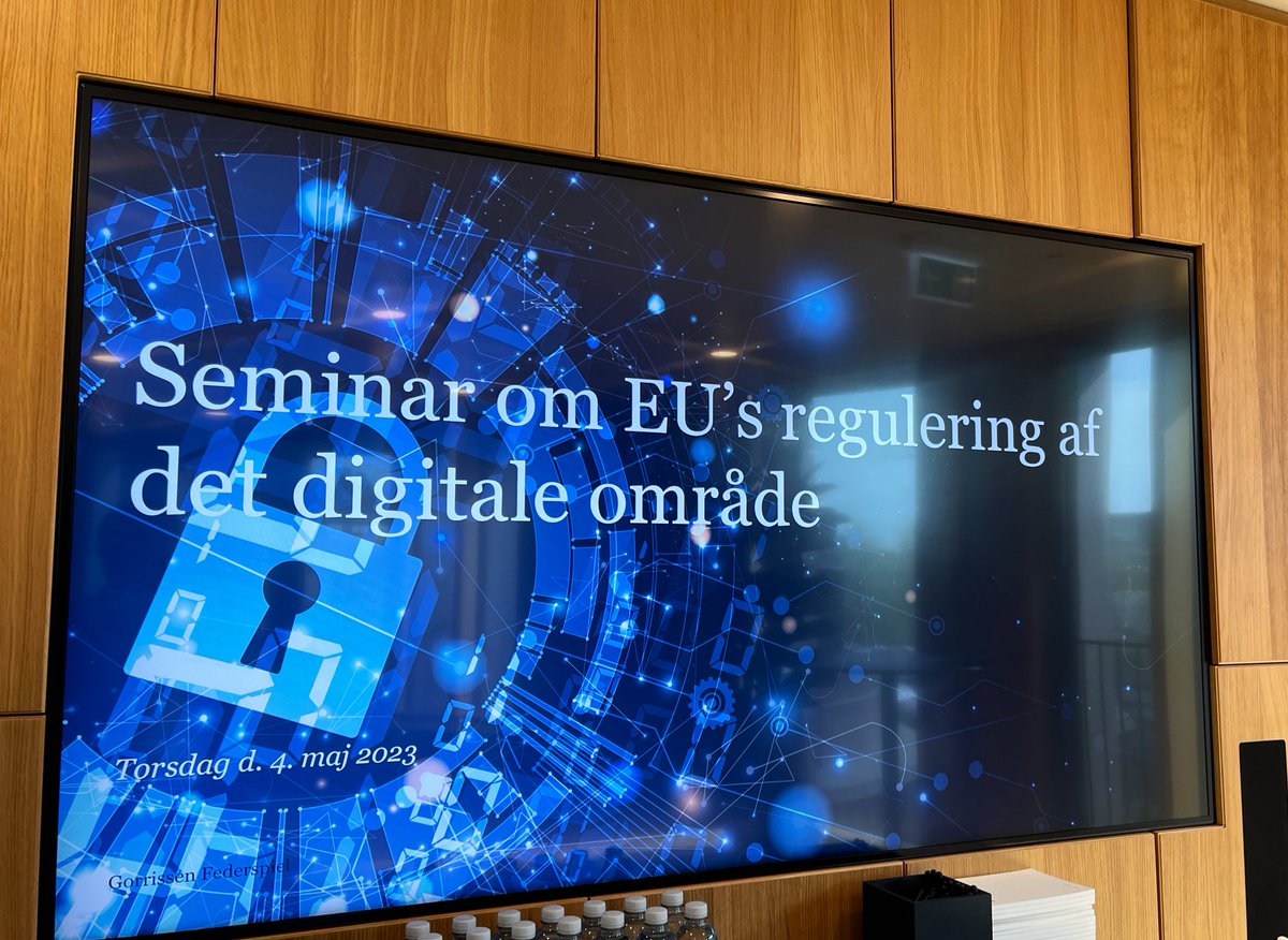 - Vi skal digitalisere dér hvor det giver mest mulig værdi for os som samfund. Spændende oplæg om 🇩🇰 digitale fremtid v minister Marie Bjerre samt  Microsoft DK adm dir Mette Kaagaard om cloud, ansvarlig AI og balanceret 🇪🇺-regulering. 🙏 <a href="/GorrissenF/">Gorrissen Federspiel</a> for super event &amp; indlæg.