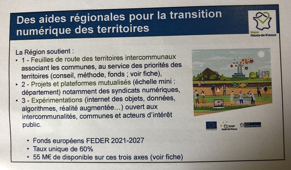 La Région #numerique présente ses aides : conseils, contacts, fonds 🇪🇺 à 60%…