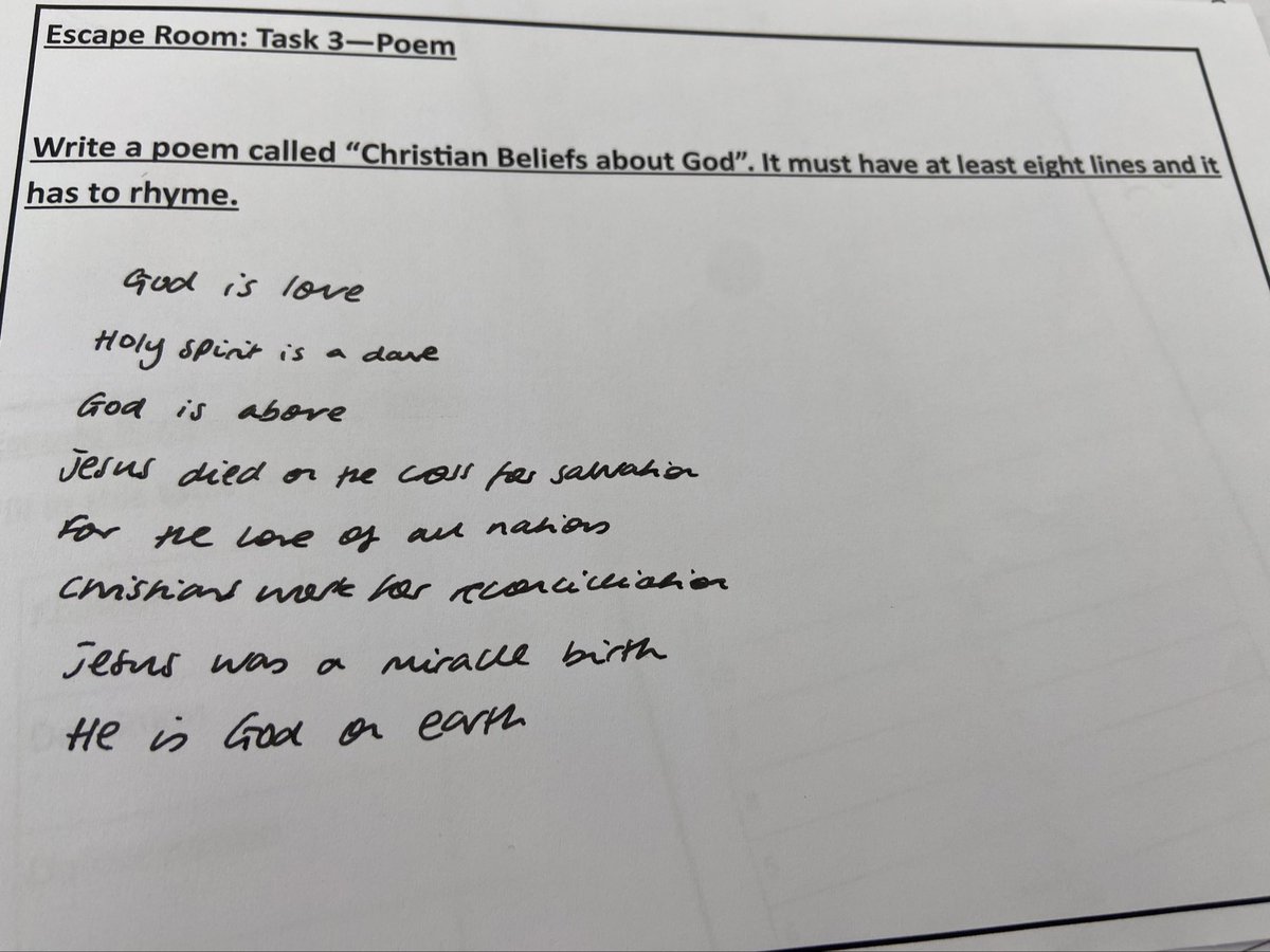 Well done to Bhuvan, Aryan, Jack and Rehaan who triumphed in the UV escape room today. Also a shout out to Tom, Milo, Freddie and Zak who wrote the best poem! <a href="/solsch1560/">Solihull School</a> <a href="/SolSchLearning/">Learning at Solihull</a> #revision