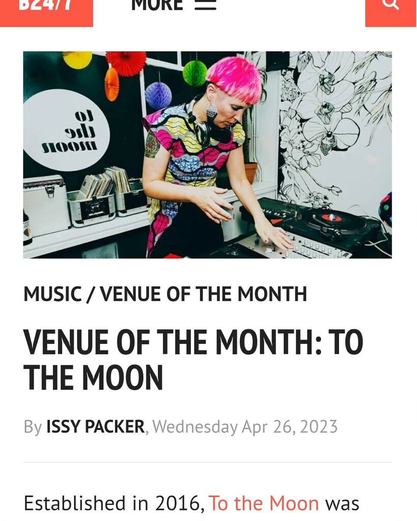 We don't get a lot of press and quite like flying under the radar but got a nice little feature as venue of the week here 🚀 Thanks to 24/7 🙏 Emma @bangbristol you should bring back that look 🔥 Will post link on our story ☝️ #tothemoonbristol #bri… instagr.am/p/Cr0MwMTM7gp/