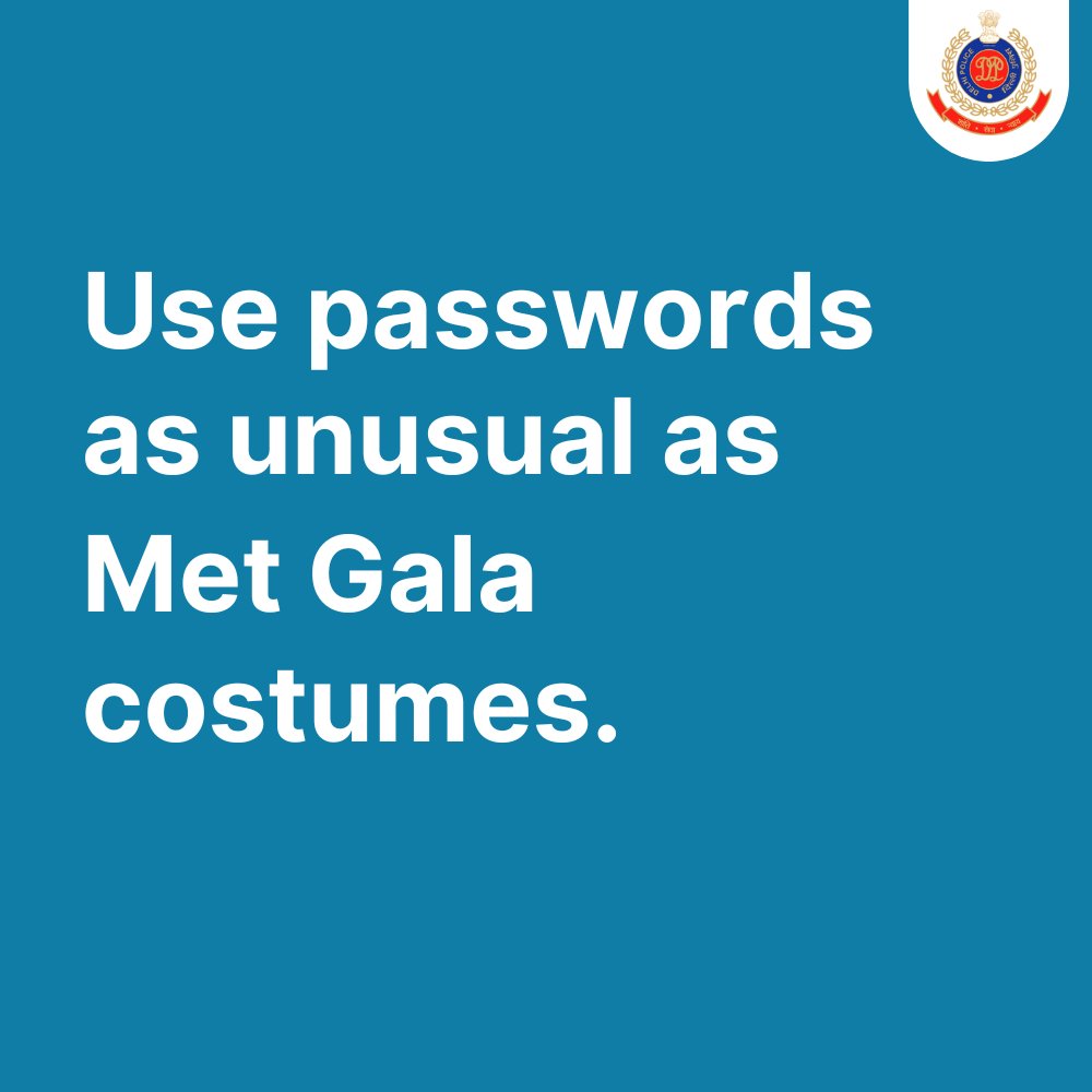 Don't let hackers have a 'Gala' time!

#MetGala
#MetGala2023
#WorldPasswordDay