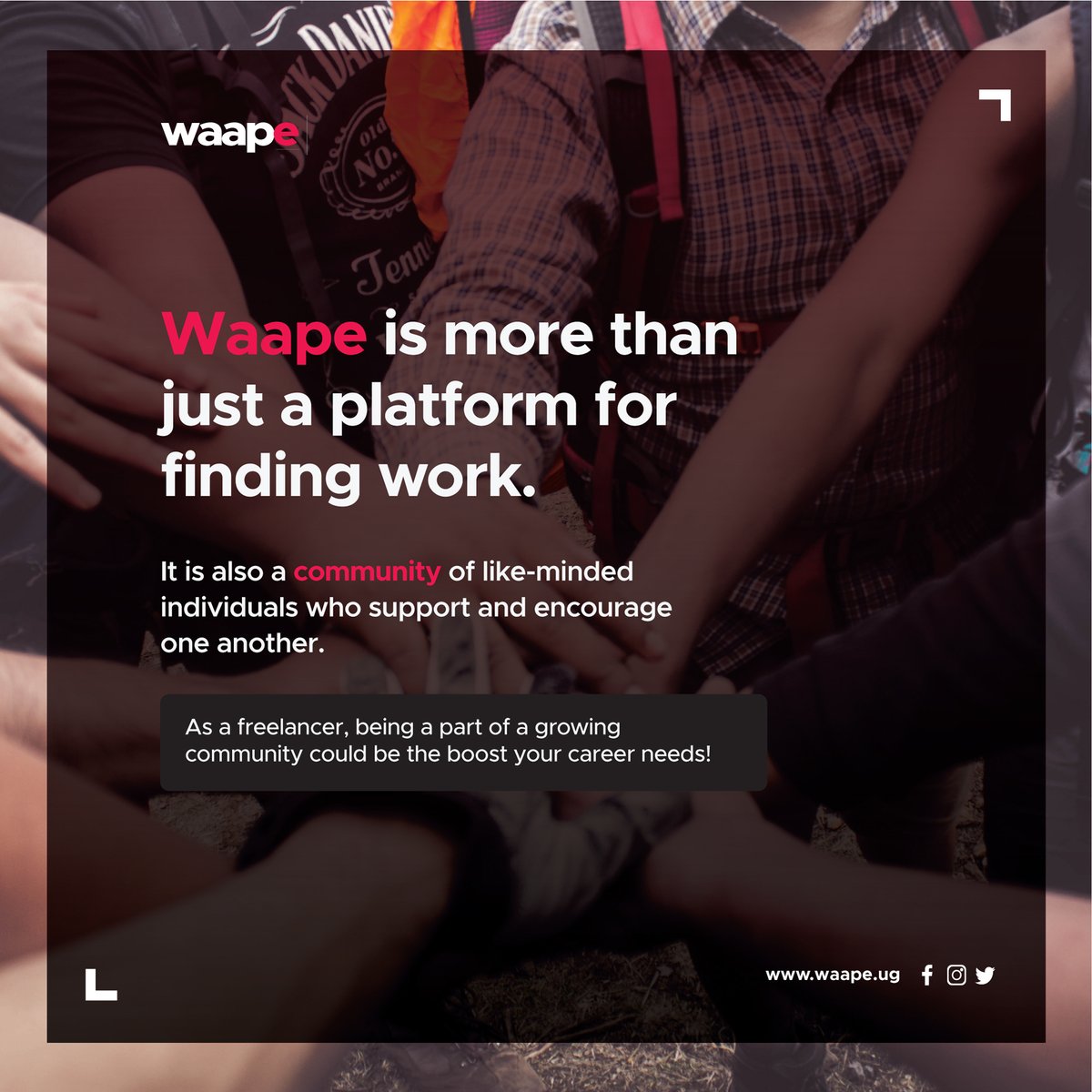 Waape | Africa's Digital Talent Marketplace on X: Looking for more than  just a job board? Join Waape and become part of a supportive community of  freelancers! #networking #careerboost t.coqPINEDmXLM  X