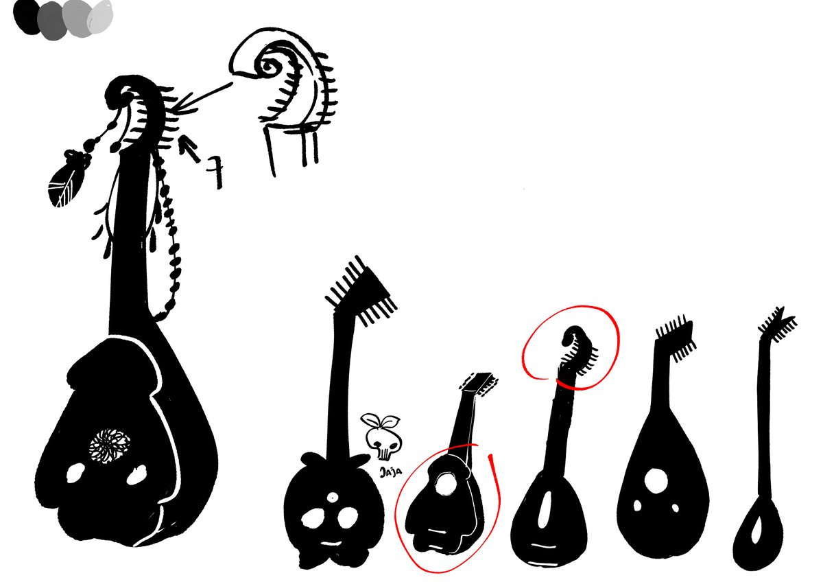 Proceso de diseño del laúd de Svend para mi proyecto Legacy of the Fallen