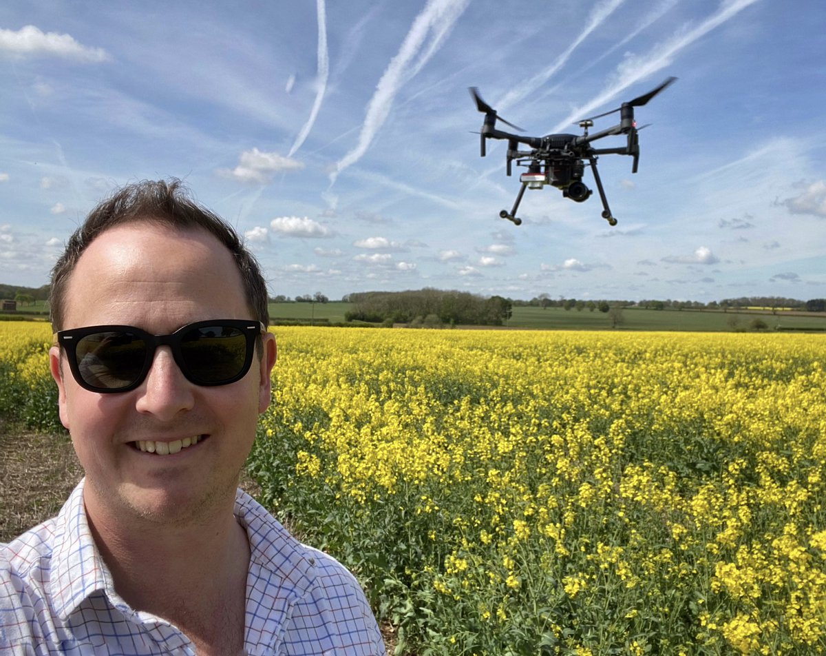 Another day another drone flight! This time over the OSR variety plots at one of @AgriiUK’s Technology Centres - @Revesby_Estate. Using the @DJIGlobal Matrice 210 V2 with @AgEagleUAVS (Micasense RedEdge-MX). Capturing data at 2.08cm/px GSD. #drone #agriculture #data #agrii