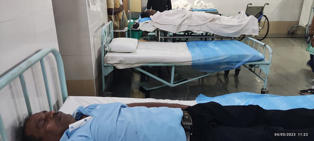brmsunion's tweet photo. At RH/Perambur in unconscious state, where proper medical treatment is still awaited. https://t.co/P7Ve0doFDt