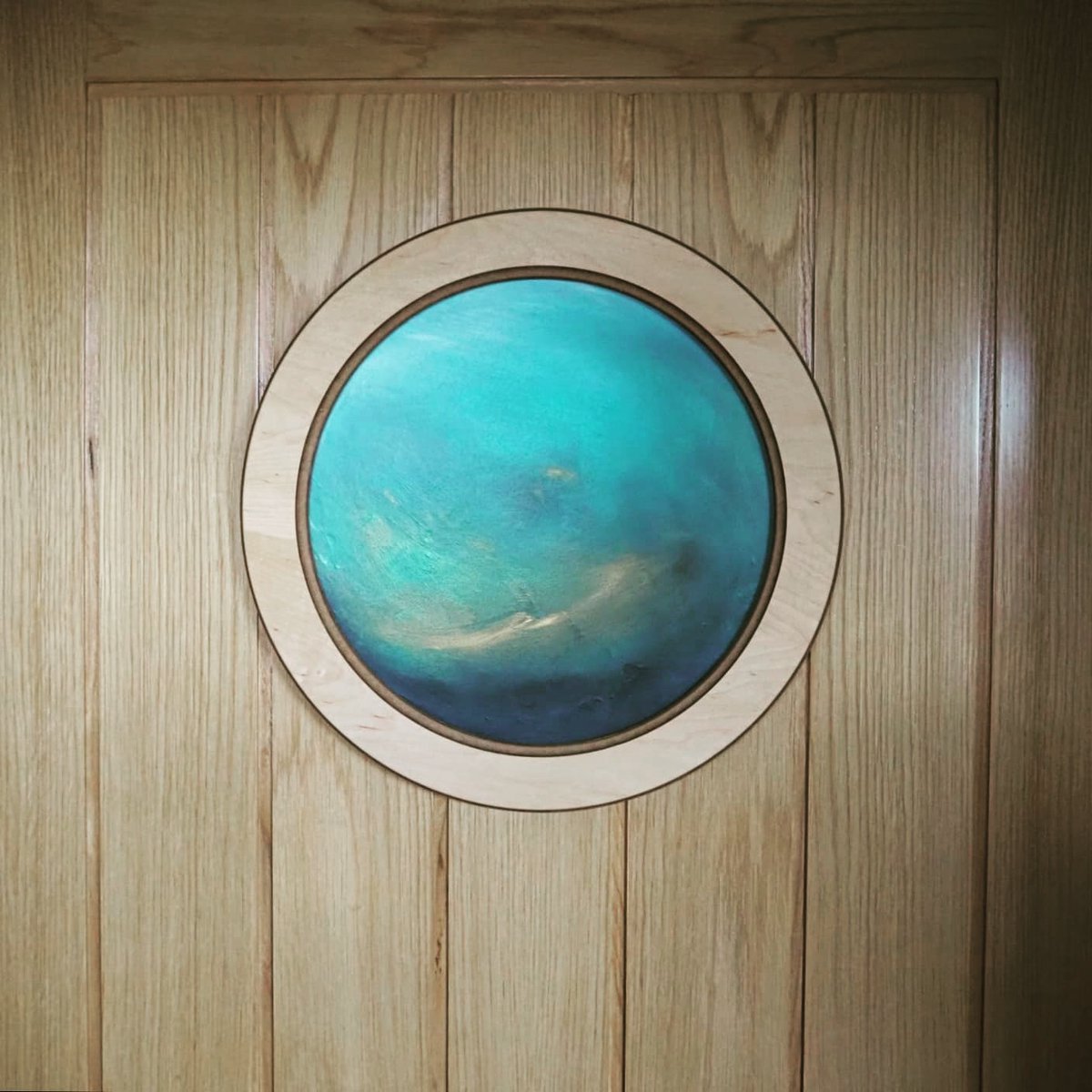 One of my portholes in its new home ❤️ 🌊