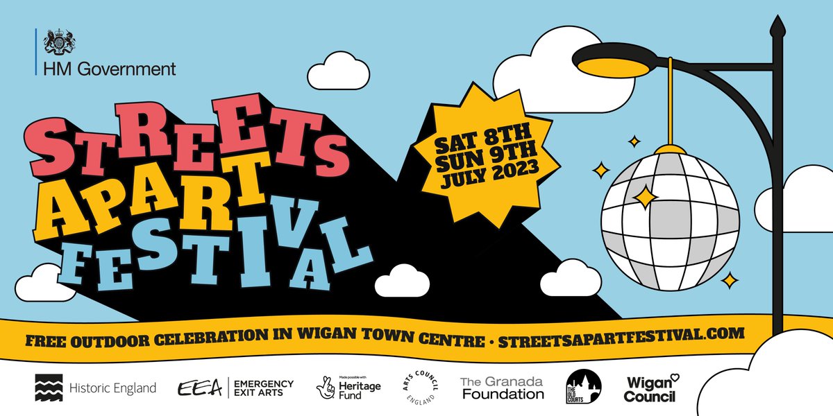 The Old Courts (@theoldcourts) on Twitter photo Streets Apart Festival
We are excited to announce a 2 day outdoor festival coming to Wigan Town Centre and King St on 8th and 9th July!
 
(1/3) Streets Apart Festival
We are excited to announce a 2 day outdoor festival coming to Wigan Town Centre and King St on 8th and 9th July!
 
(1/3)