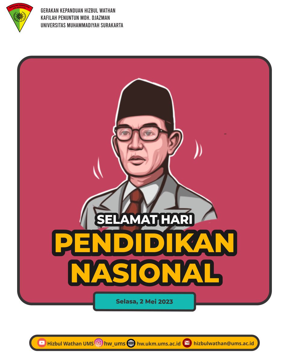 Salam HW, Fastabiqul Khoirot

SELAMAT MEMPERINGATI HARI PENDIDIKAN NASIONAL

"Bergerak Bersama Semarakkan Merdeka Belajar"
 
Gagal dan Salah adalah makanan sehari-hari dalam belajar. Dan takut adalah upaya berhenti.

Selamat Belajar, Selamat Mendidik dan Dididik.