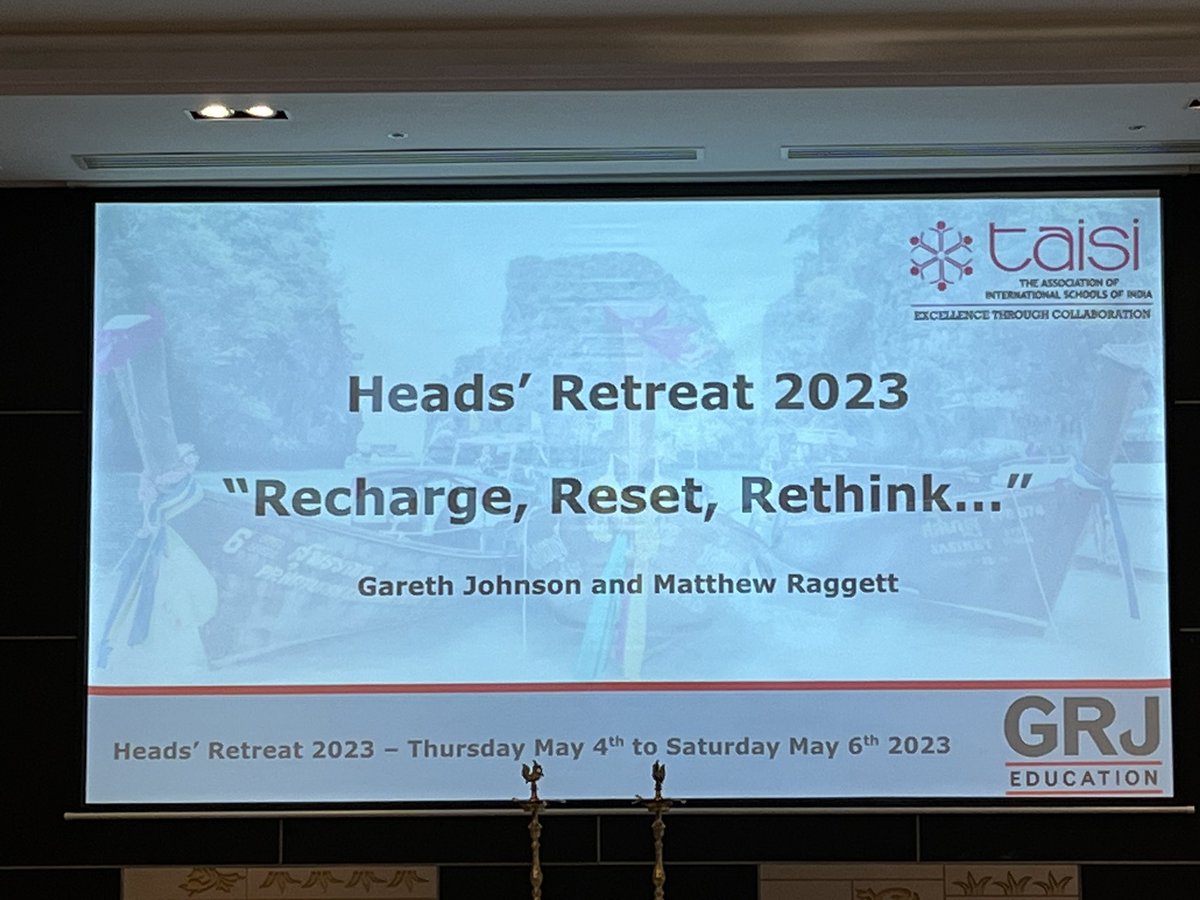 Looking forward to learning together at the TAISI Heads’ Retreat with leaders from around India! <a href="/murphypmj/">Peter Murphy</a>