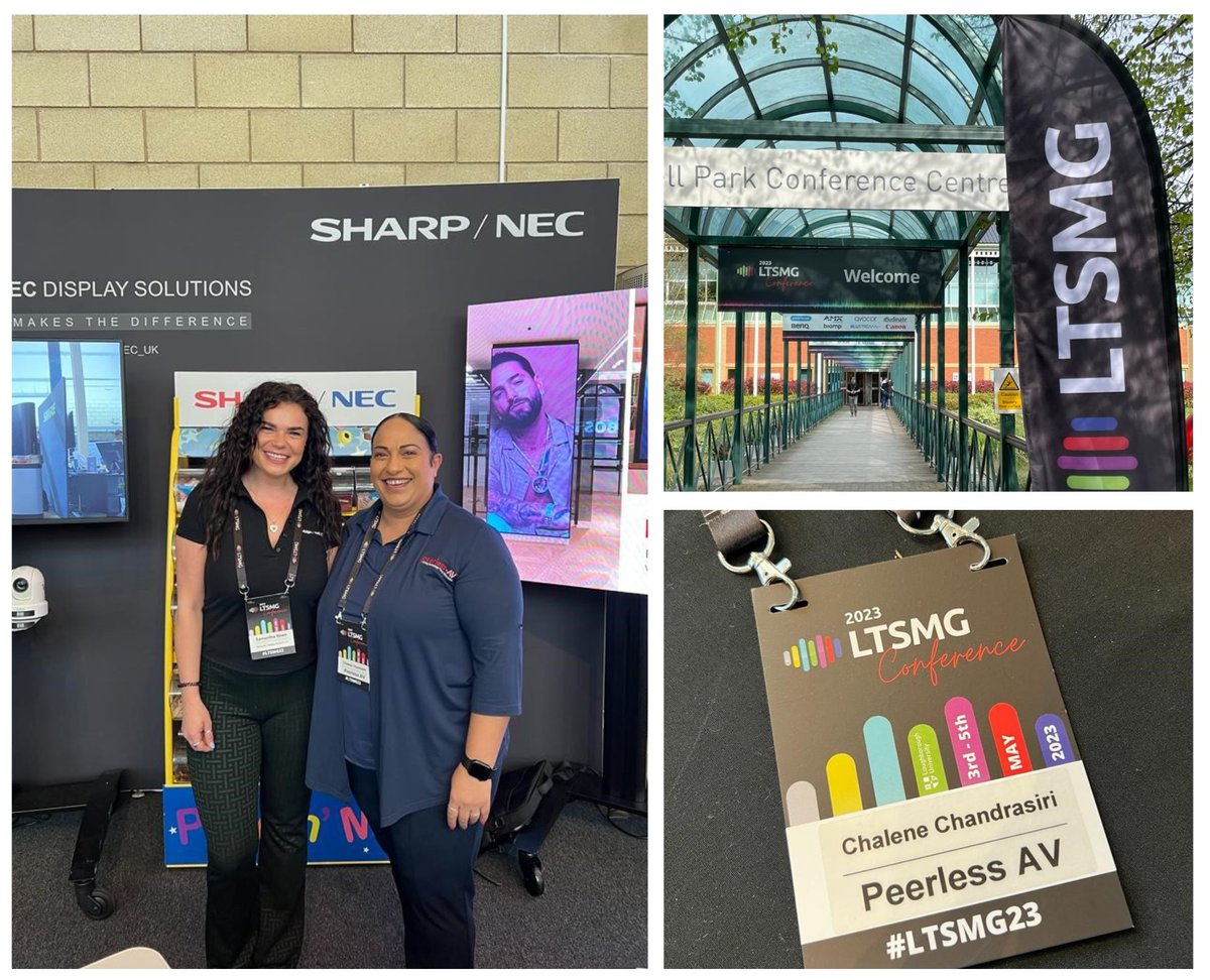 Today we're at the <a href="/LTSMG_/">LTSMG</a> Conference 2023 <a href="/Holywell_Park/">Holywell Park</a> <a href="/lborouniversity/">Loughborough University</a>, supporting the @SharpNEC_EU team with trolley solutions for the latest flat panel displays. Come by the booth and say hello!

#avtweeps #LTSMG #partnerships #learning #teaching #LTSMG23 <a href="/ChaleneChandra1/">Chalene Chandrasiri</a>