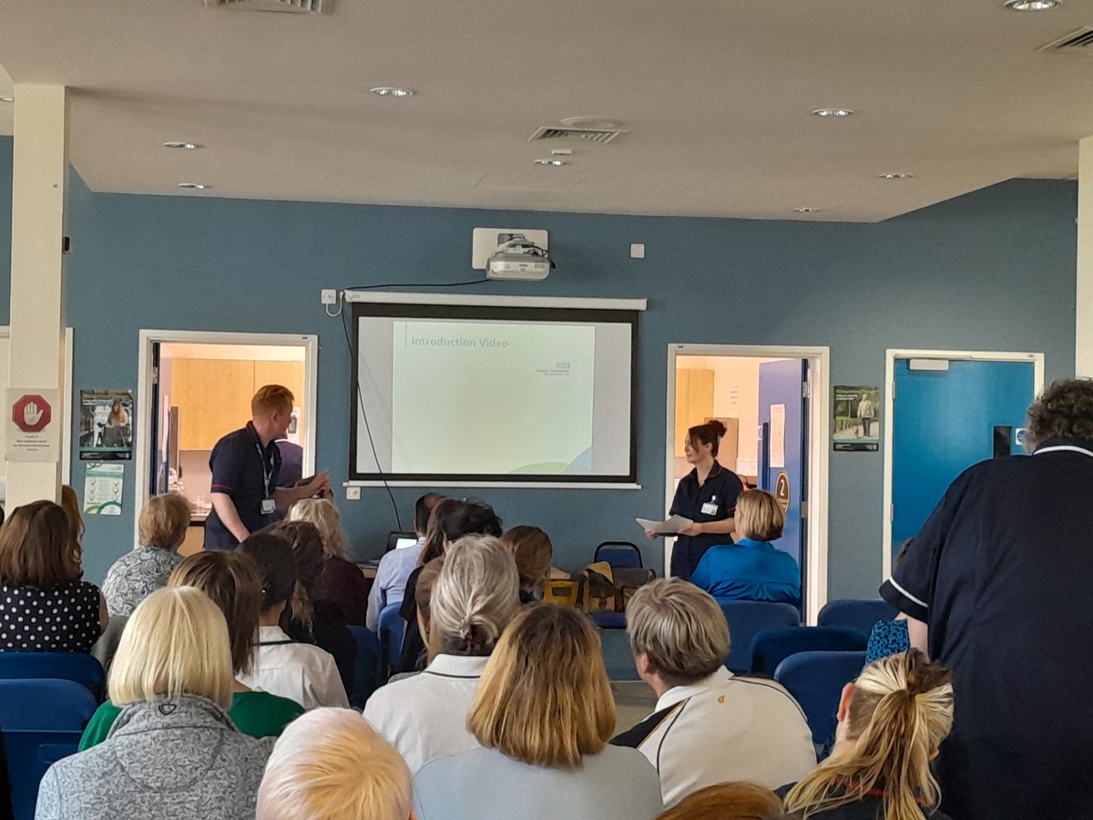 Celebrating Quality, Care Home Matrons... thank you Thomas and Gemma #Eastqualityshowcase @nhs_scft @scft_ourway