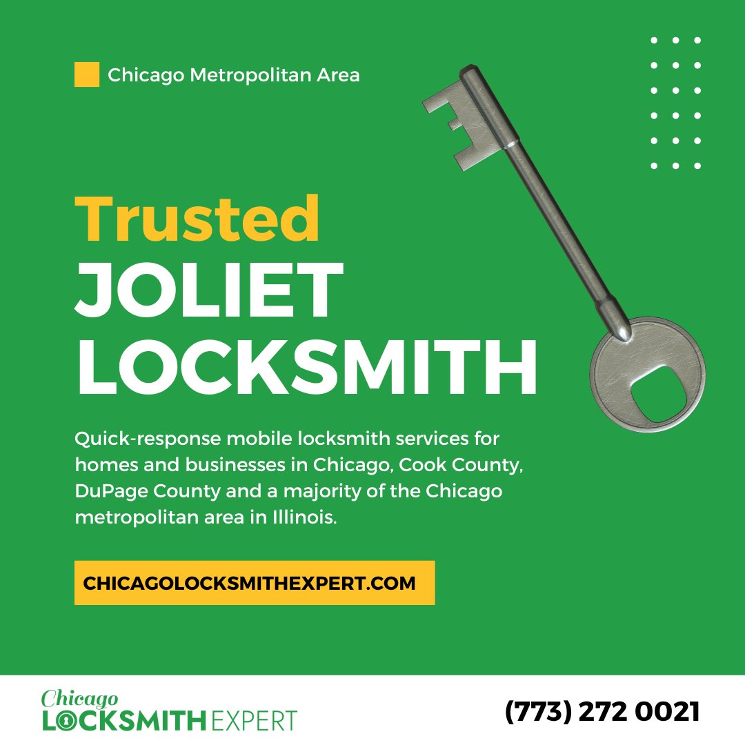🔒Joliet locksmith services  - residential & commercial locksmith.

🚪 (773) 272-0021 
🏠 chicagolocksmithexpert.com/joliet-locksmi…

#Joliet
#Locksmith #JolietIL #LocksmithNearMe  #Chicago #ChicagoIL #Chicagoland #LocksmithServices #ResidentialLocksmith #CommercialLocksmith 🔑🔒🏢🏠