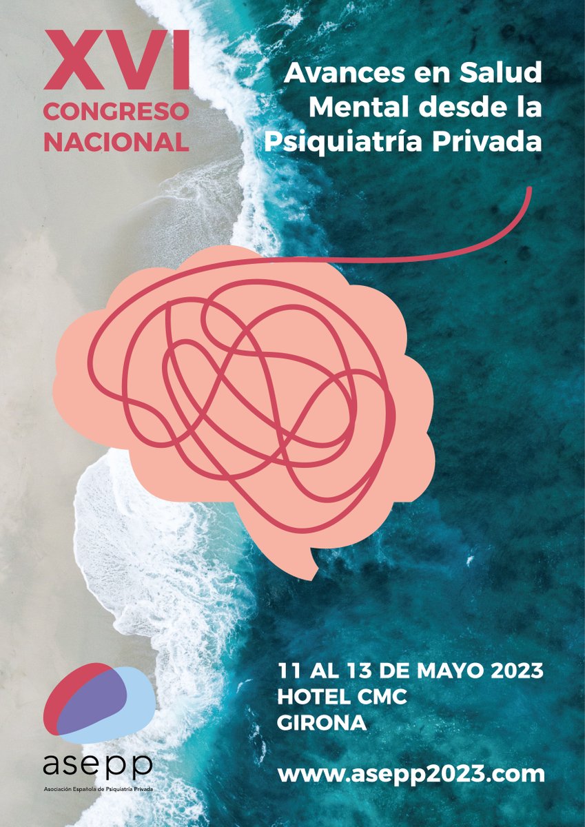 asepp_psiq's tweet photo. Estamos a pocos días de la celebración del XVI Congreso Nacional ASEPP 2023 "Avances en Salud Mental desde la Psiquiatría Privada" Girona, del 11 al 13 de mayo de 2023. 
Os animamos a participar!
  https://t.co/lN99cvwFii https://t.co/iHHy0tLN4i