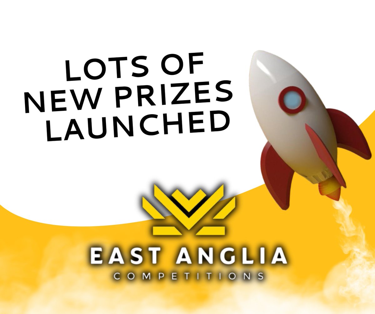 🚀NEW COMPETITIONS LAUNCHED🚀

We have listed tons of new prize draws for you to enter, these range from and outdoor pizza oven, £10,000 cash or cars! 🥳

Have a browse and enter here 👇
eastangliacompetitions.co.uk/current-compet…