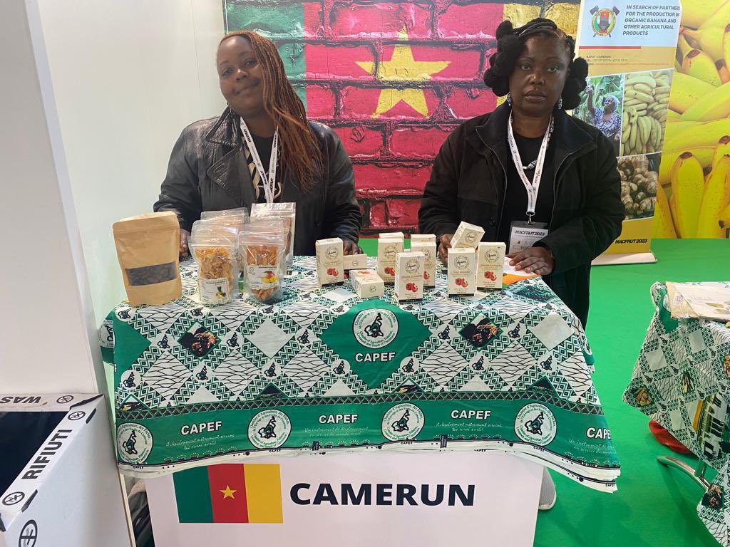 HildegardeMigue's tweet photo. Une délégation de la Chambre d’Agriculture,Pêches,Élevage et Forêts (#CAPEF) est en ce moment en Italie pour promouvoir le made in cameroon. 
Il s'agit de la foire internationale de MACFRUT qui se tient dans la ville de RIMINI du 3-5 mai 2023.
#BrandingNation237
#MadeInCameroon https://t.co/oFXSLlEQe3