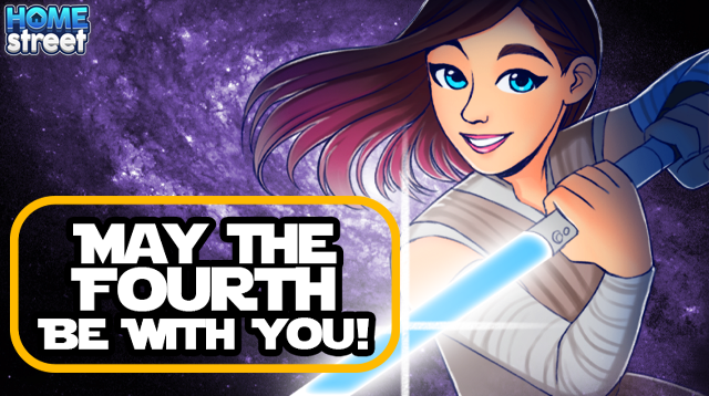 HomeStreetGame's tweet photo. May the force be with you and your neighbors today as you play the English Countryside Neighborhood Event! Happy Star Wars Day to all Home Street and Star Wars fans around the world!
#HomeStreetHome #HomeStreetGame https://t.co/7Qju4DTH9h