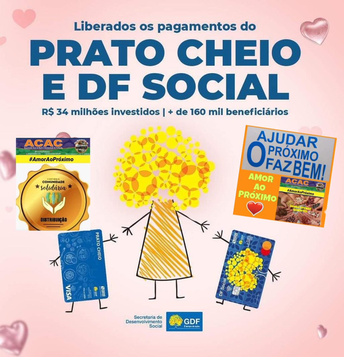 acacceilandiadf's tweet image. #BenefíciosSociais | O pagamento das parcelas de maio do #CartãoPratoCheio e do #DFSocial começa a ser feito a partir da noite desta terça-feira (2). Devido a trâmites operacionais, o crédito nas contas sociais de todos os beneficiários pode demorar algumas horas