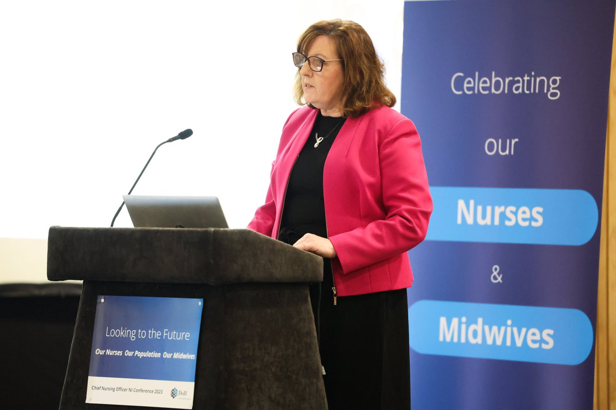 I am delighted to open today's Chief Nursing Officer NI Conference 2023. Throughout the day we will have opportunities to learn, share and network. We will celebrate the strength and innovation of nursing and midwifery. @healthdpt @HSC_NI