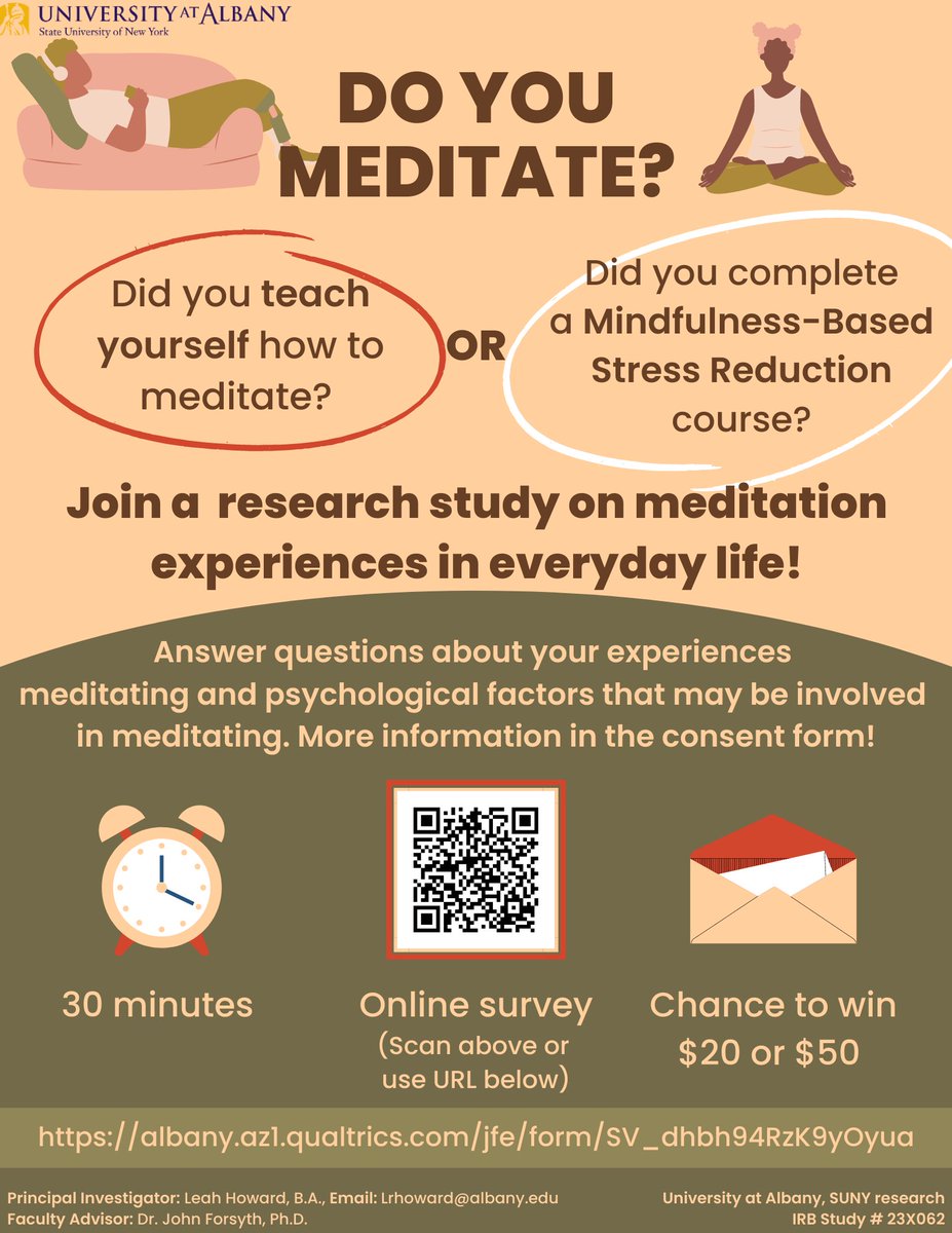 JohnPForsyth's tweet photo. We are seeking meditators interested in sharing their experiences! More info in flyer, link here: https://t.co/veMC6IQg6V. We are grateful for your time and/or willingness to share this post! #meditation  #Mindfulness #MBSR #headspace #mindfulnessbasedstressreduction #meditate https://t.co/OpKozyXsMa