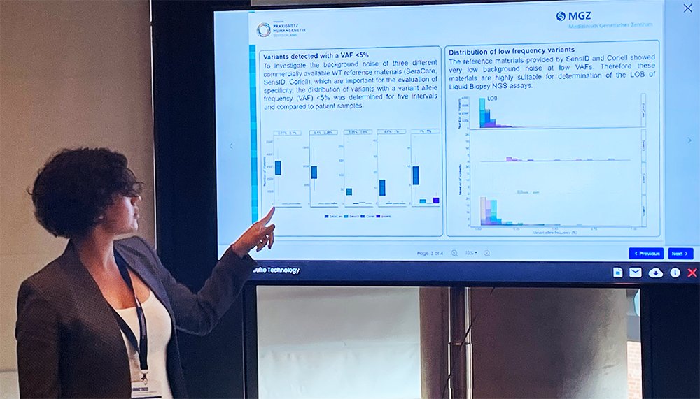 #NGS liquid biopsy has achieved a level of analytical performance that allows to detect quality differences in reference material. Dr. Ariane Hallermayr from MGZ Munich presents data generated by varvis® at #ISMRC23.

#liquidbiopsy #cancerdiagnostics #labroutine #software