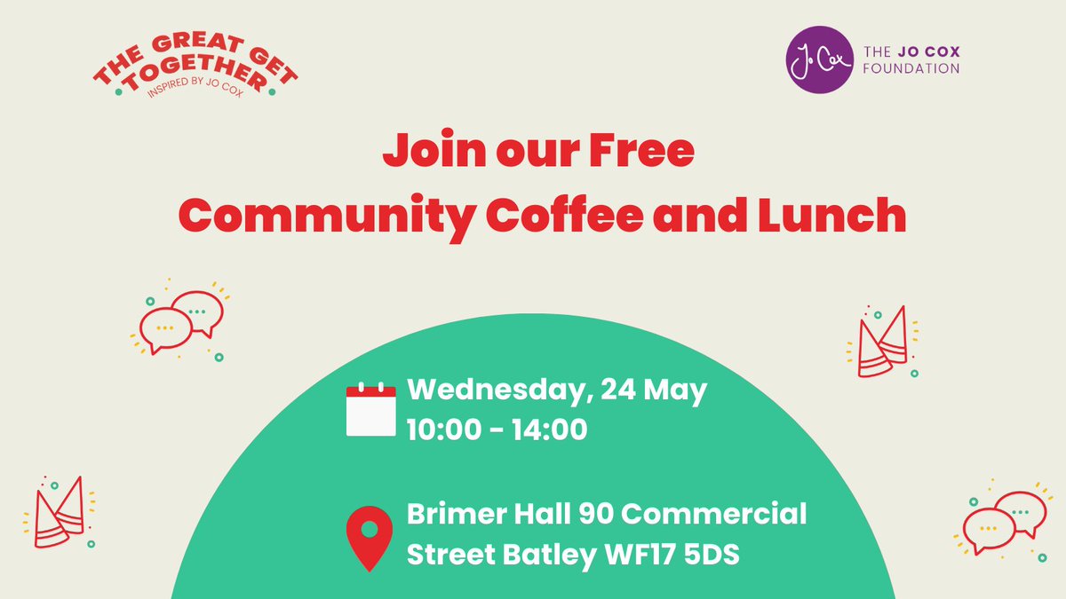 📢We're holding an in-person Community Coffee and Lunch to bring together and connect community groups, individuals, volunteers, and third-sector organisations.🤝

Find out more and reserve your free spot👇
eventbrite.co.uk/e/join-our-fre…