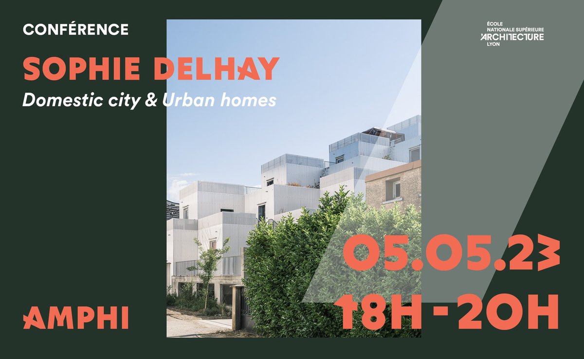 ENSALyon's tweet photo. #conférence #sophiedelhay
Les #echelles de l’usage et du #territoire sont liées. La #ville et le #logement sont liés. Leur lien est un acte #politique pour l’#architecte
📅 Le 05.05 à 18h amphi et en visio
➡️ https://t.co/p0YRNVnQnR
#teamarchi #teamurba https://t.co/rpII0BlQ1p