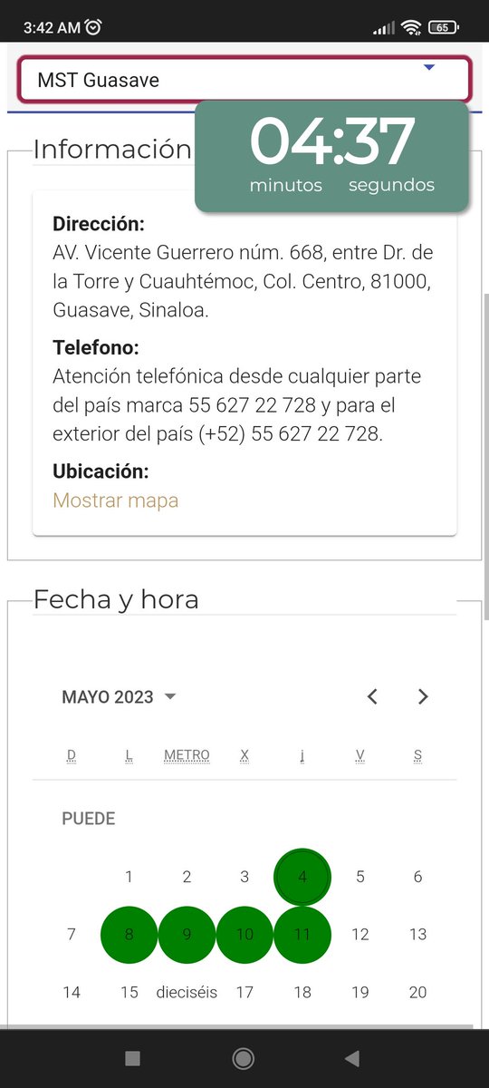 yakisando10's tweet photo. CITAS INSCRIPCIÓN PERSONA FÍSICA 📢📢
🟢MST LOS MOCHIS 
🟢MST Poza Rica 
🟢MST Guasave 
🟢ADSC Tamaulipas "5"
🟢MTS Fresnillo
@AvisoSATCitas
@citasSAT12
@Heidy_Ros
@SAT_sincitas https://t.co/WqOVLuGeHs