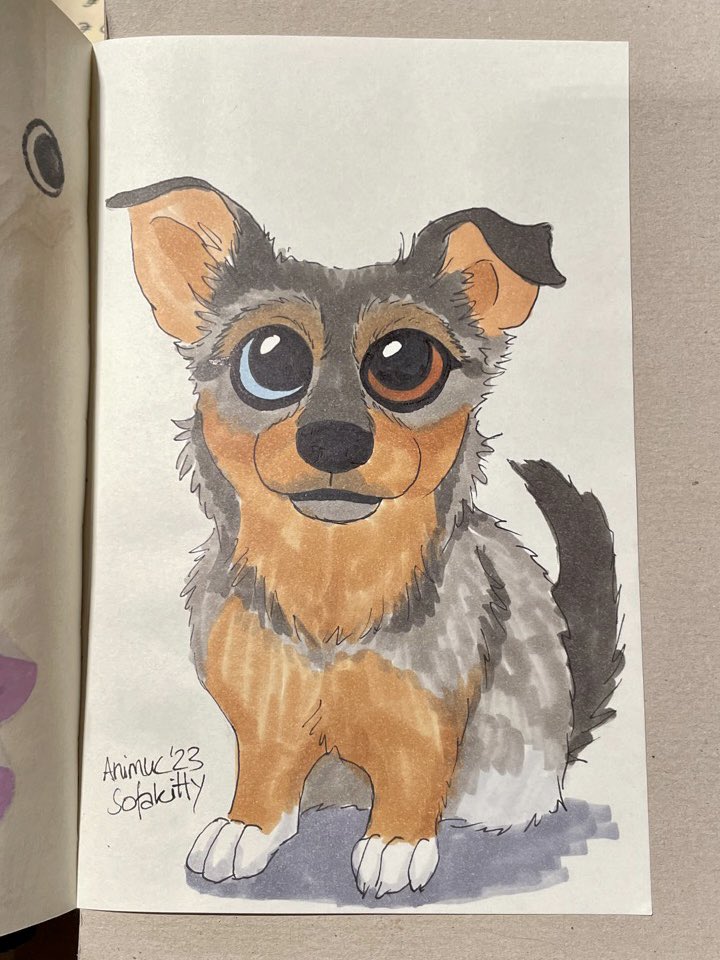 sofakitty_de's tweet photo. Ich will wieder meine Skizzenbuch nutzen. Die #ConHon Zeichnungen am Wochenende auf der @animuc haben einfach so viel Spaß gemacht 🥰 https://t.co/wFVHlJq9rH