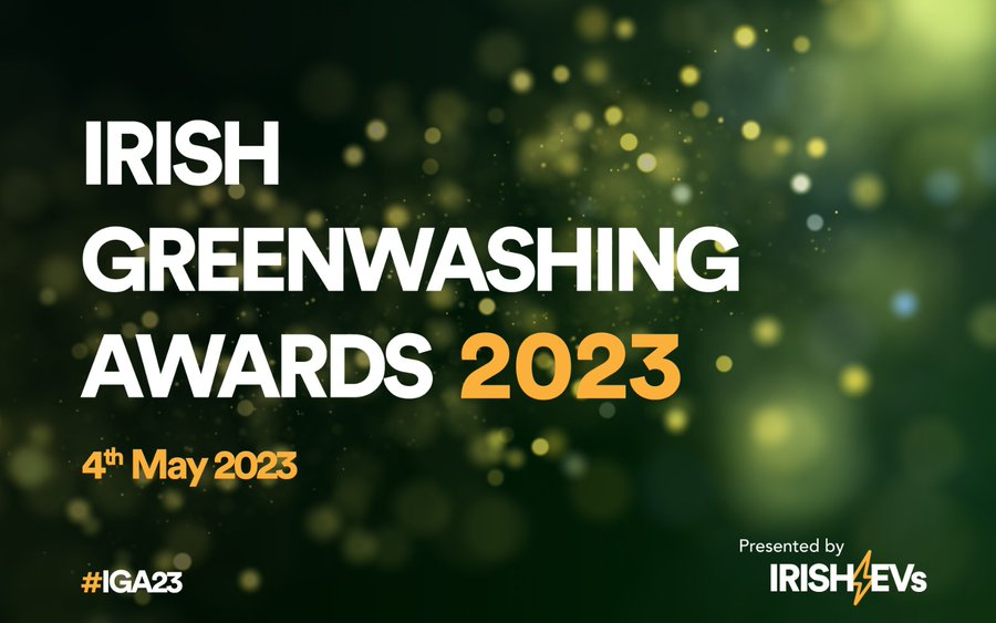 IrishEVs's tweet photo. Today's the day!

The Irish Greenwashing Awards will kick-off at 6pm right here @IrishEVs 

The Awards aim to raise awareness of the prevalence of greenwashing &amp; the need for legislation to protect Irish citizens from greenwashers
https://t.co/dkKBDewxif
#IGA23 #ClimateEmergency https://t.co/V3I87nIKAD