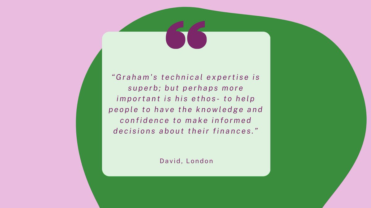 #ThursdayThanks to client David for helping to point out what I do as a financial coach.

It's not about recommending or selling products. It's about helping you gain knowledge, confidence and empowerment to make your own choices.

#financialcoaching #financialliteracy
