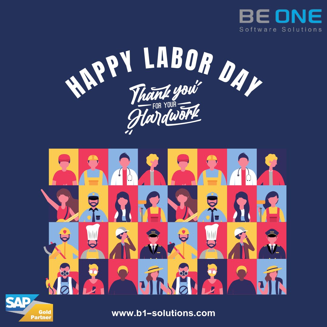 BeOneSAP's tweet photo. A skilled worker, regardless of the job description, remains a treasure. Happy labor day.

#Be_One #ERP #support #SAP #SAP_Buisness_One #SAP_Gold_Partner https://t.co/xLDeKCKATQ
