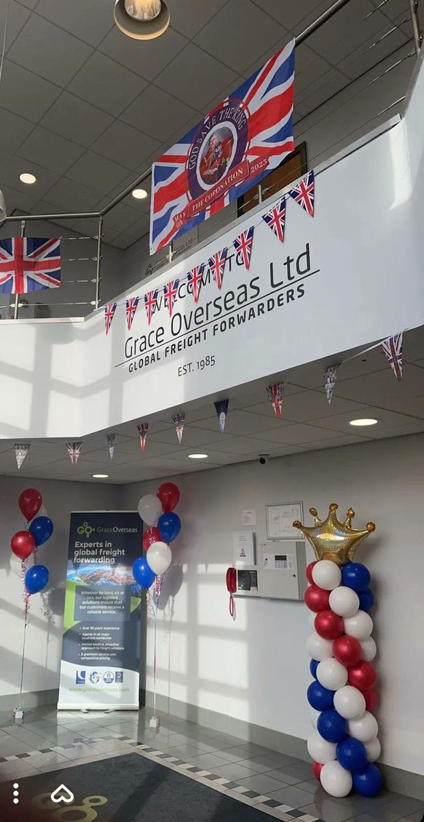 GraceOverseasLt's tweet image. All ready for the King's Coronation 👑

We've loved getting into the party mood here at GO Headquarters 🎉

#CorontationWeekend #RoyalWeekend