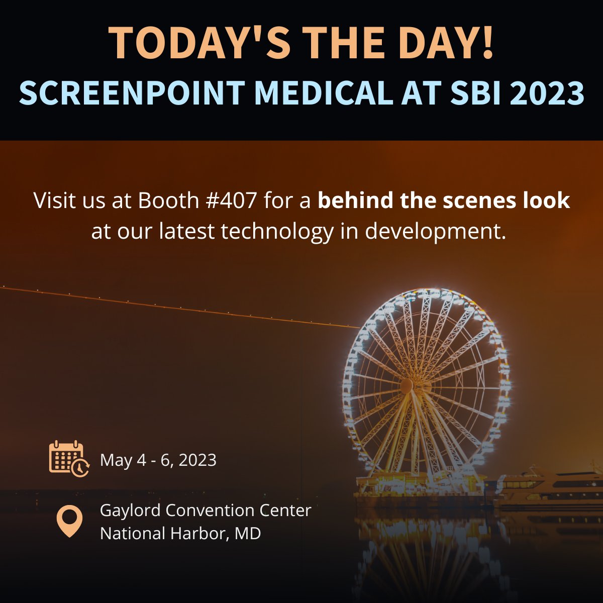 screenpointmed's tweet photo. Are you attending #SBI2023? Today's the day! Stop by the #ScreenPointMedical booth for a LIVE Transpara demo, and a sneak preview of upcoming technological advancements.

Book your live demo: https://t.co/FzV0tmggZ2

We look forward to seeing you! https://t.co/04MYDuTJbd