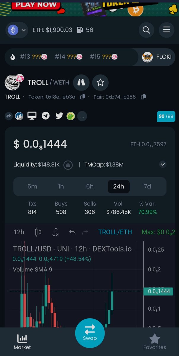 Troll_nothing's tweet photo. You know what time it is?  $TROLL 😂😂😂

💚💚💚TMCAP REACHED 1.38M 😜💚💚💚

Let's$TROLL ...😂.. $PEPE $MONG $SPGBB $BOB $WSB $WOJAK $DINO $SHIT $BUSH $POOH $4CHAN https://t.co/0uTEbVyNou