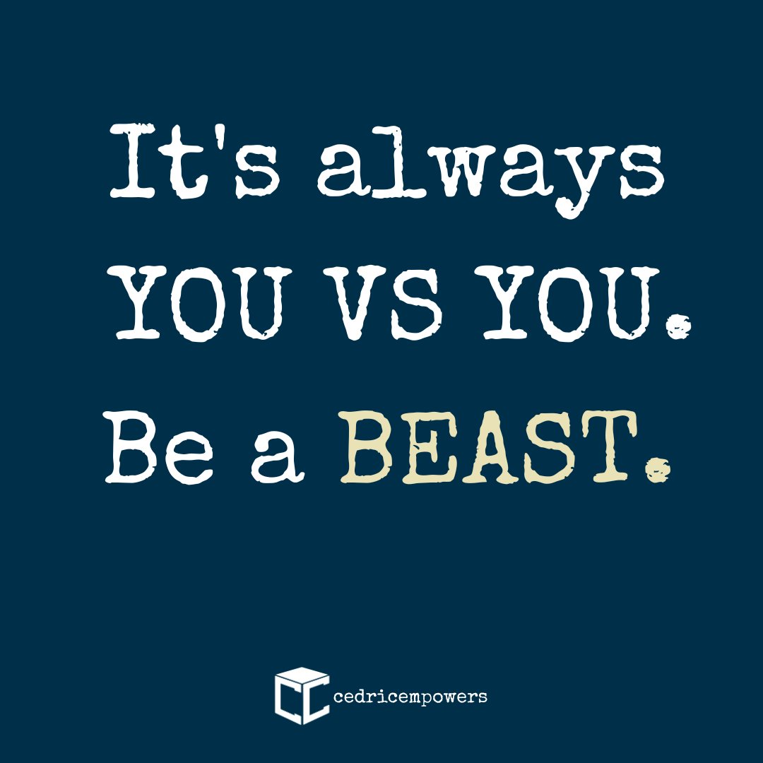 The only competition in life is you against yourself. Push your boundaries and transform into the best version of yourself you can be–be a beast.

#BeYourOwnBeast #Transform #PushYourLimits #BestVersionOfYou