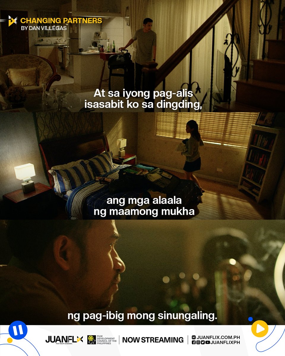 JuanFlixPH's tweet photo. WATCH: "Changing Partners" directed by Dan Villegas, a musical romance drama based on Vincent De Jesus’ Palanca award-winning play.
Register and subscribe now at https://t.co/rXEImGs7eP for as low as PHP99.00 per month!
#ChangingPartners #JuanFlix https://t.co/pBSSTxIHmw