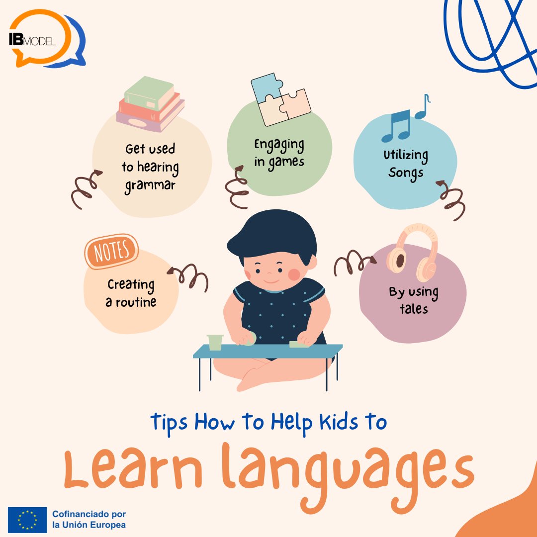 Ibmodelproject's tweet photo. Tips para que los más pequeños aprendan nuevas lenguas 🌍 https://t.co/dw09zkcsmq