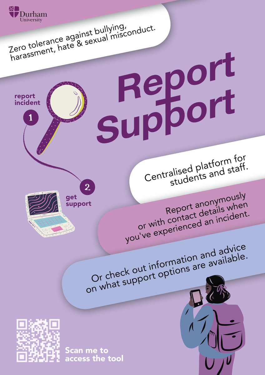 DUEDI7's tweet photo. Congratulations to Eunice Wu for winning our Report + Support poster design competition for @durham_uni students!🌟

A huge thank you to all participants - the impressive quality of work did not make it easy for our judges!

Check out the poster entries➡️https://t.co/E0fRIdGzik https://t.co/2U1Yyv3THJ