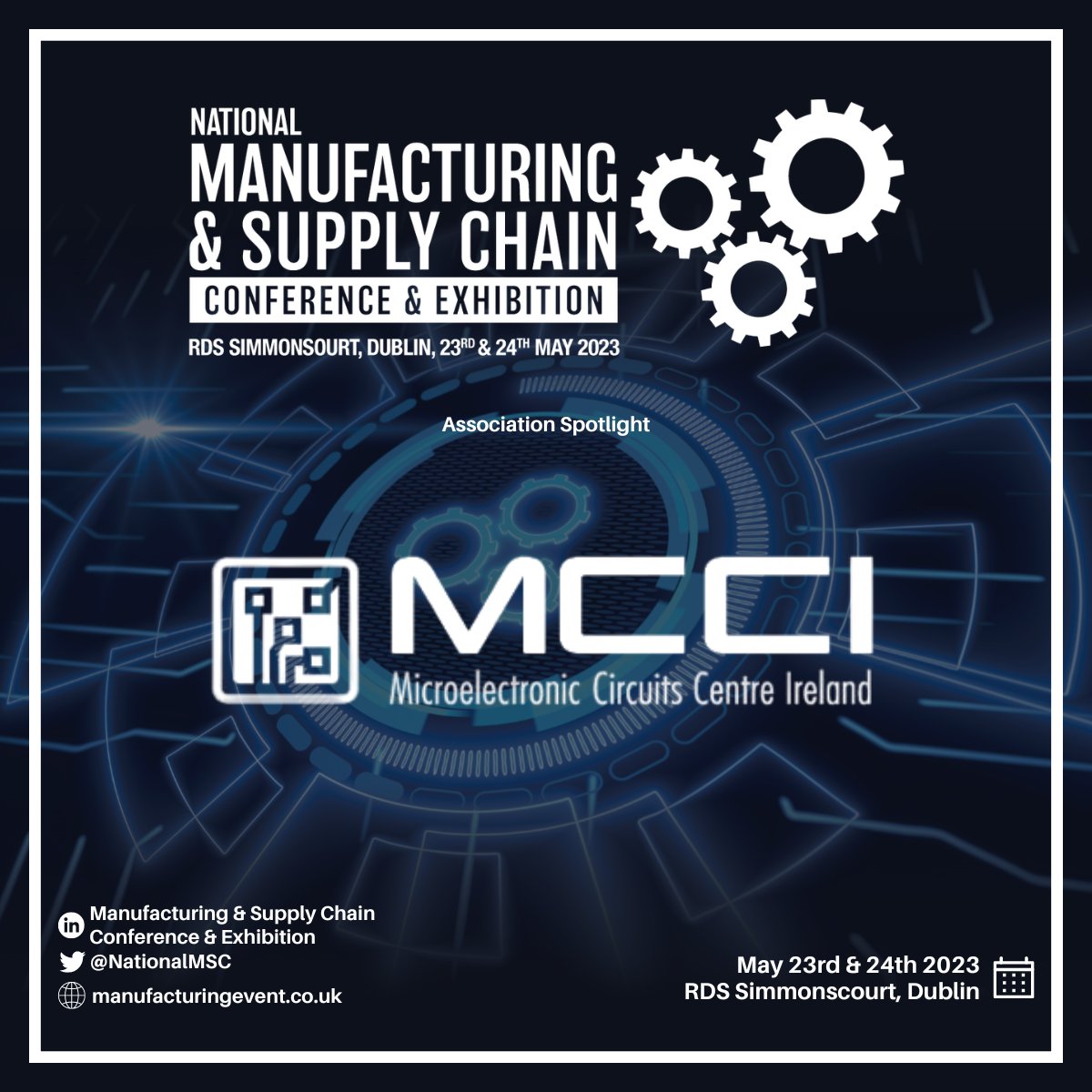 We are delighted to announce MCCI as a supporting association for the upcoming Manufacturing and Supply Chain Conference and Exhibition in Dublin.

To find out more about their work, visit their website: mcci.ie

#ManufacturingExpoIRE #Manufacturing #SupplyChain