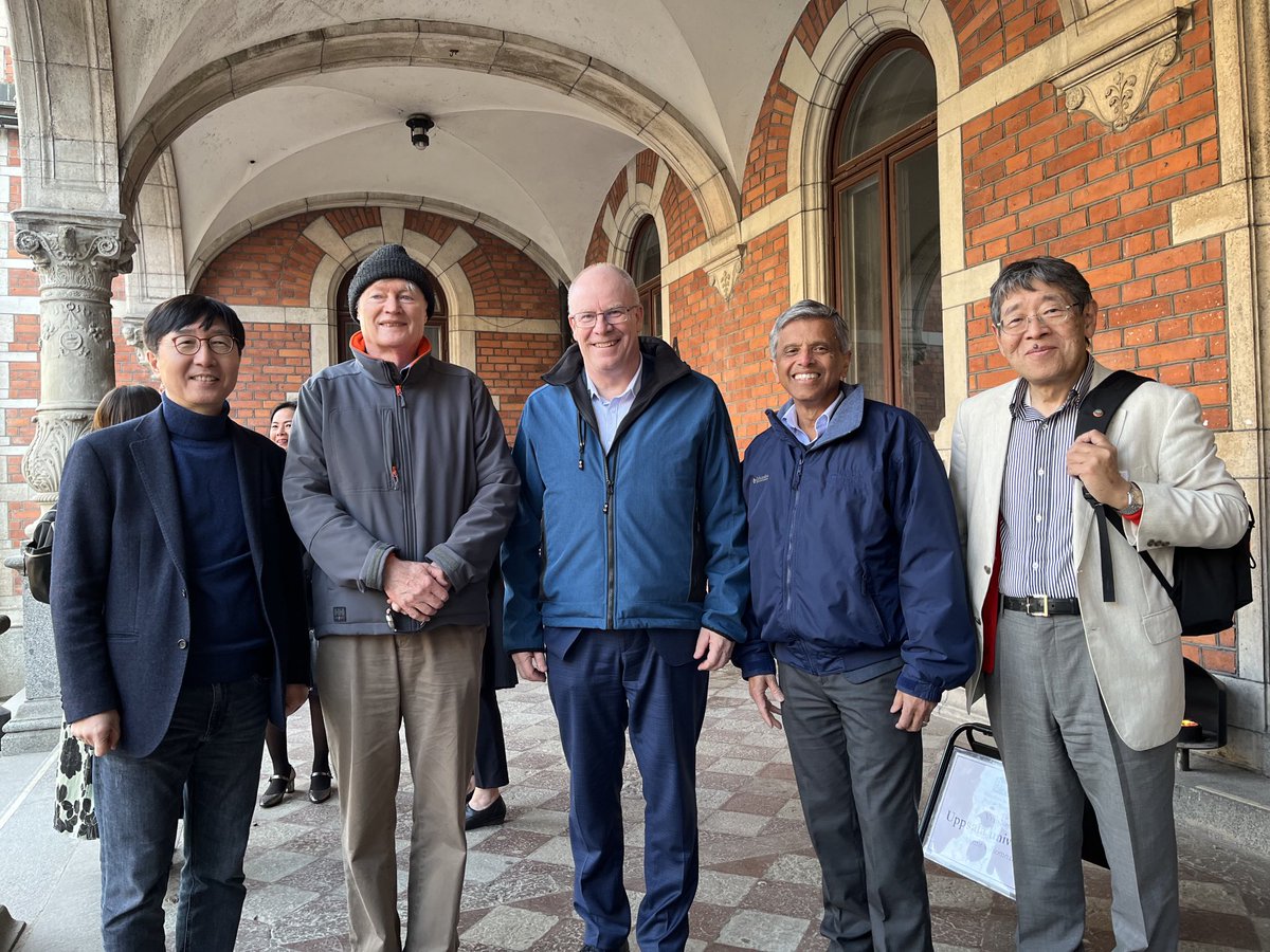 KamatlabND's tweet photo. Thanks to Anders Hagfeldt and organizers for organizing Nobel symposium on Light to Electric Power Generation at Uppsala University (with Nam Gyu Park, Michael Graetzel, Anders Hagfeldt and Tom Miyasaka) https://t.co/slJp0q90f0