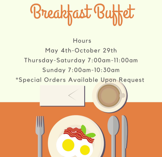 Mountain Aire Seafood and Steaks pictured with owner Brenda Barker, staff, community supporters, elected officials, and Chamber staff. 🤩

Mountain Aire Seafood is now serving breakfast May 4-Oct 29, Thur-Sat, 7-11 am, and Sun, 7-10:30 am.
