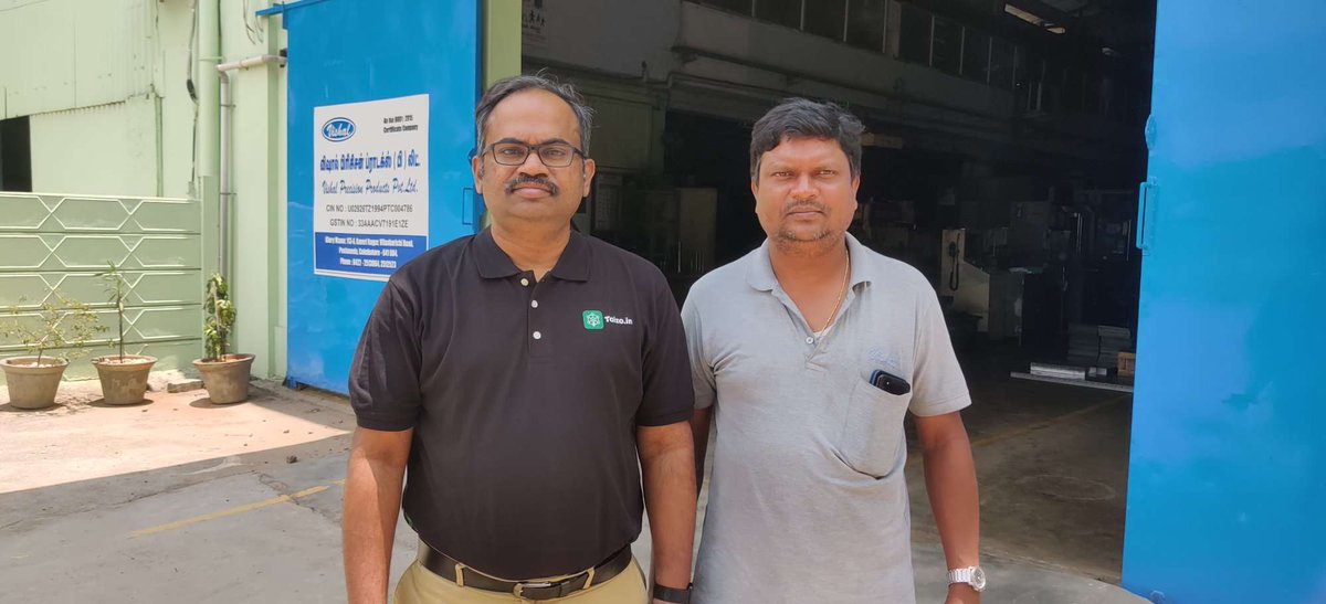TaizoTech's tweet photo. Mr. Rajesh, HR Manager at @vishalprecision, is striving hard to solve all business processes using #technology. This approach in #manufacturing businesses is a great move. https://t.co/JZ2H4u2iuO is proud to be their HR partner and help them hire skilled #machineoperators. https://t.co/NspkjMcPec
